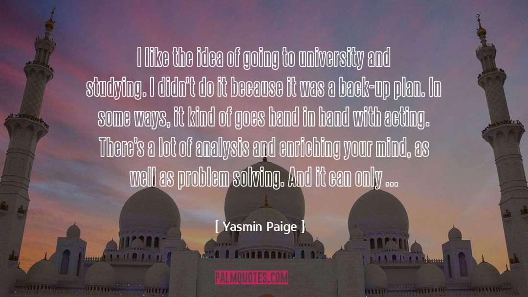 Back Up quotes by Yasmin Paige