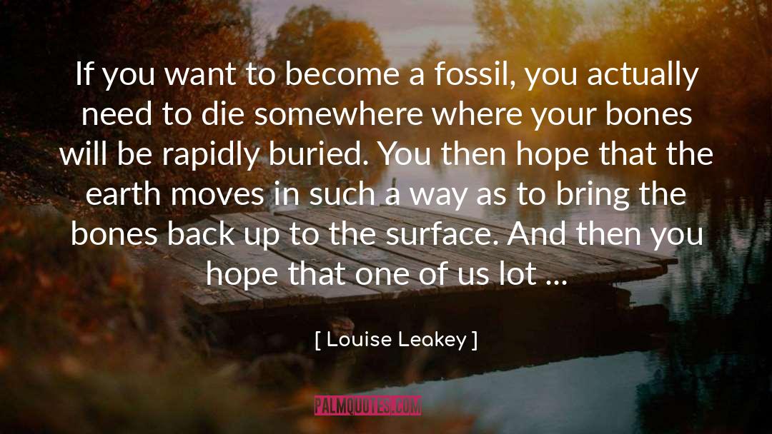 Back Up quotes by Louise Leakey