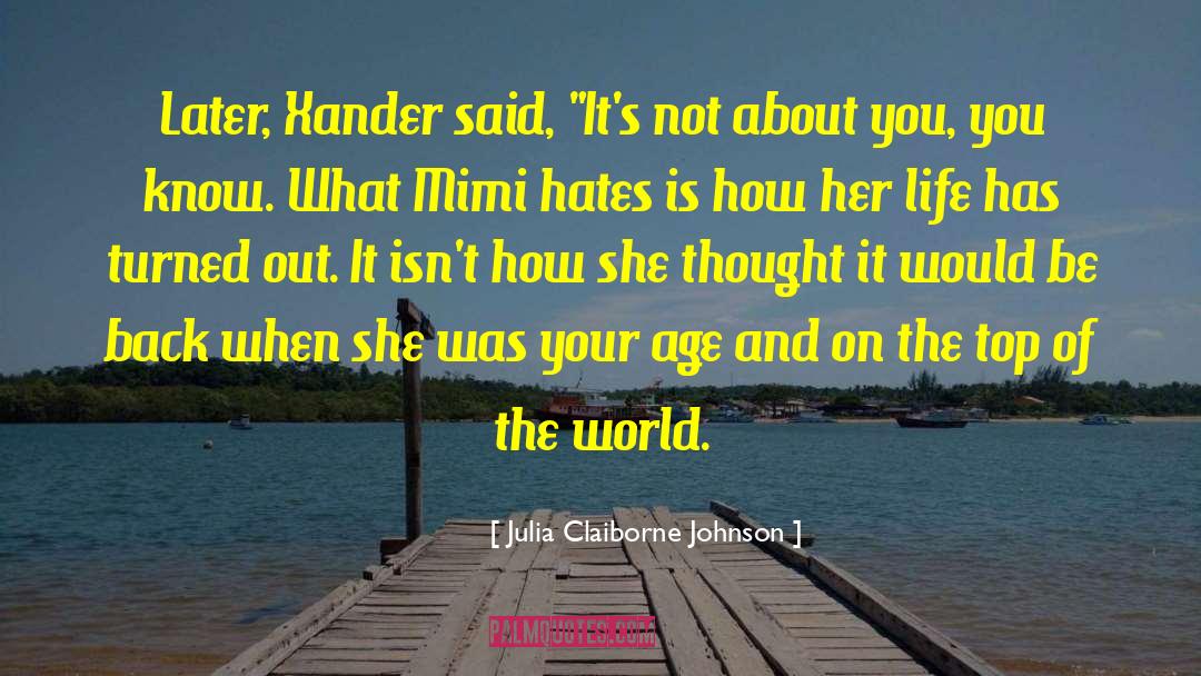 Back When quotes by Julia Claiborne Johnson