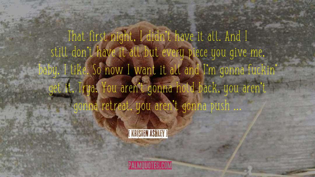 Back You quotes by Kristen Ashley