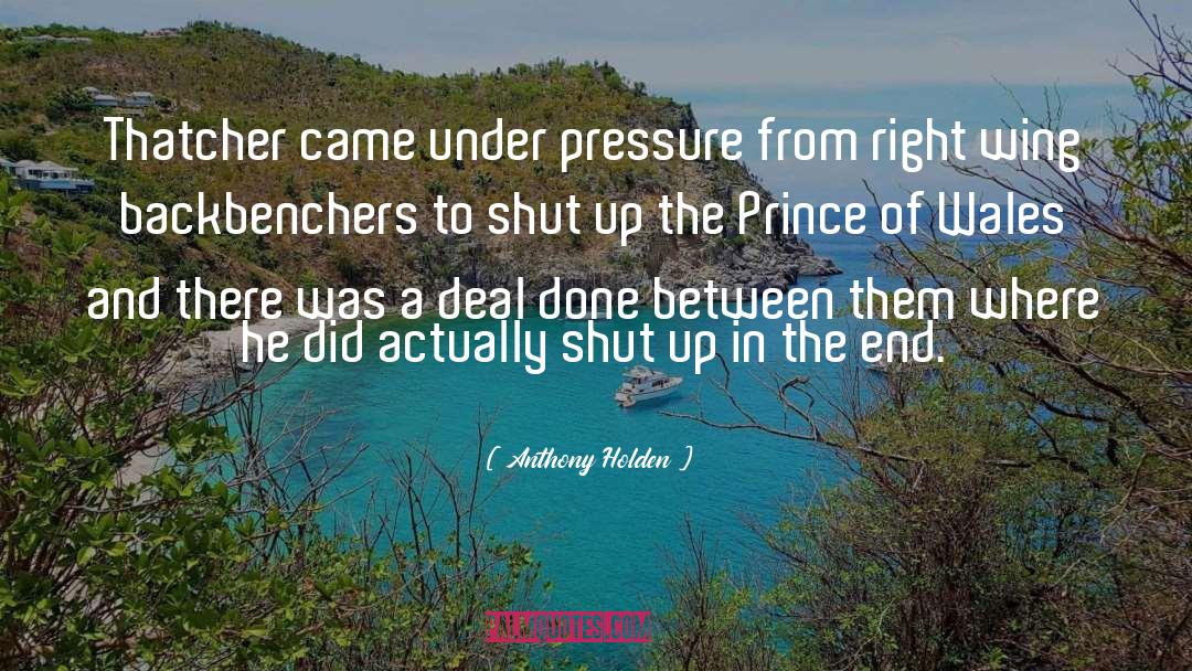 Backbenchers quotes by Anthony Holden