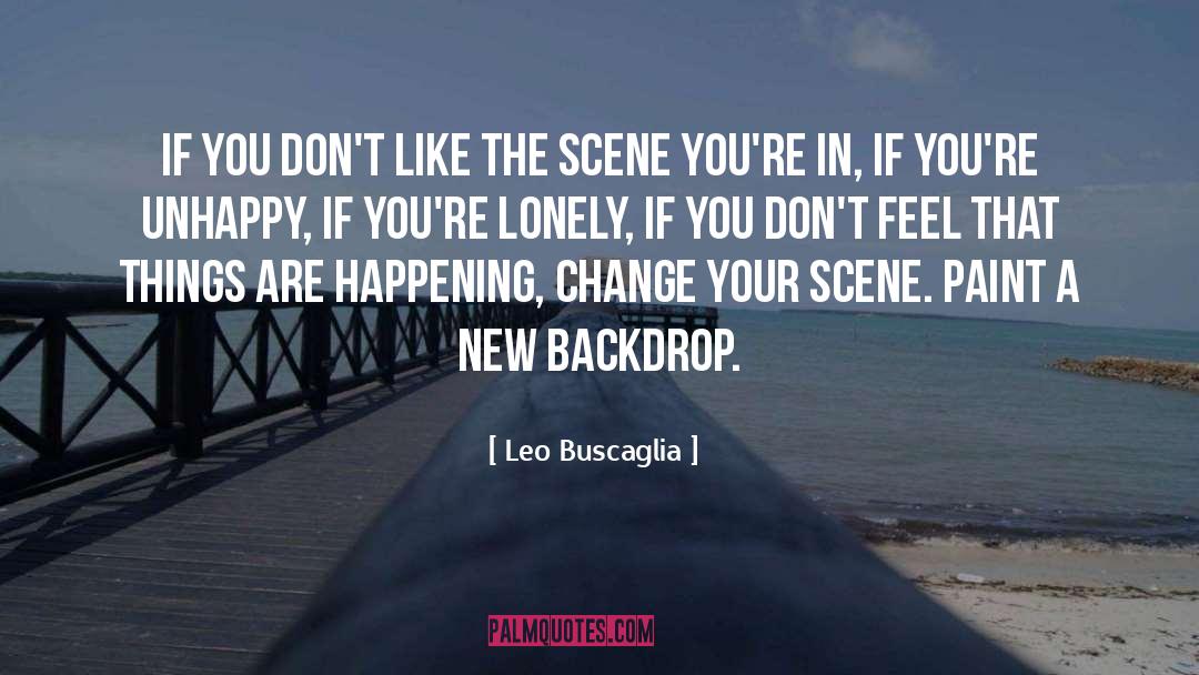 Backdrop quotes by Leo Buscaglia