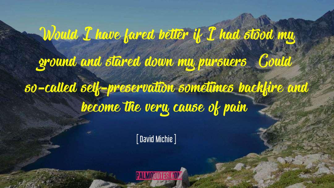 Backfire quotes by David Michie