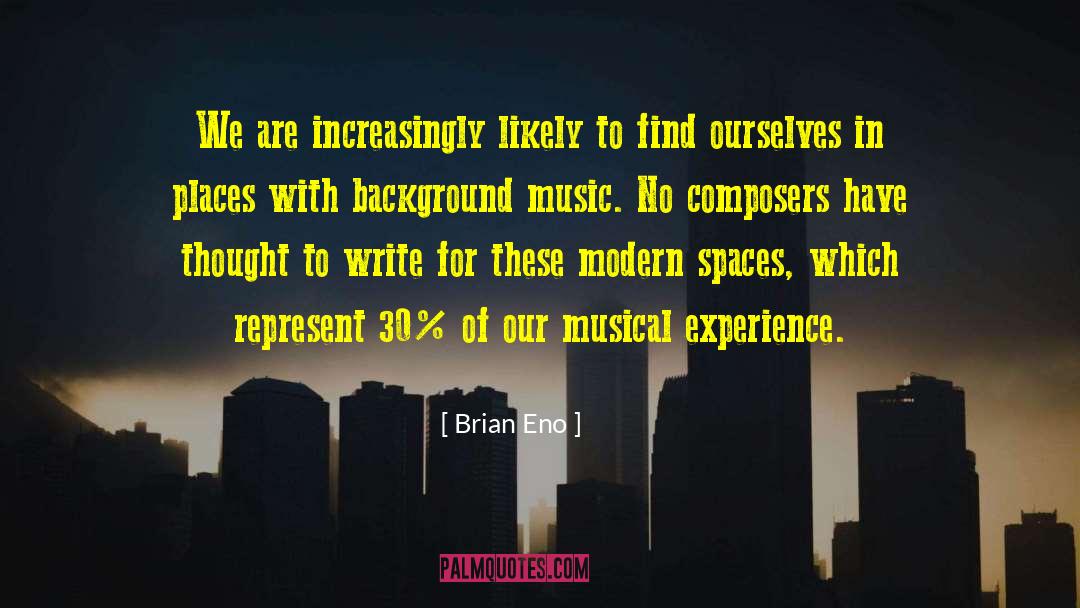 Background Music quotes by Brian Eno