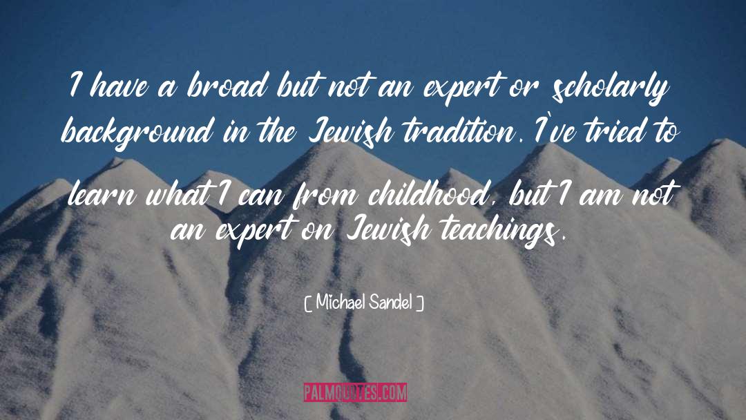 Background quotes by Michael Sandel