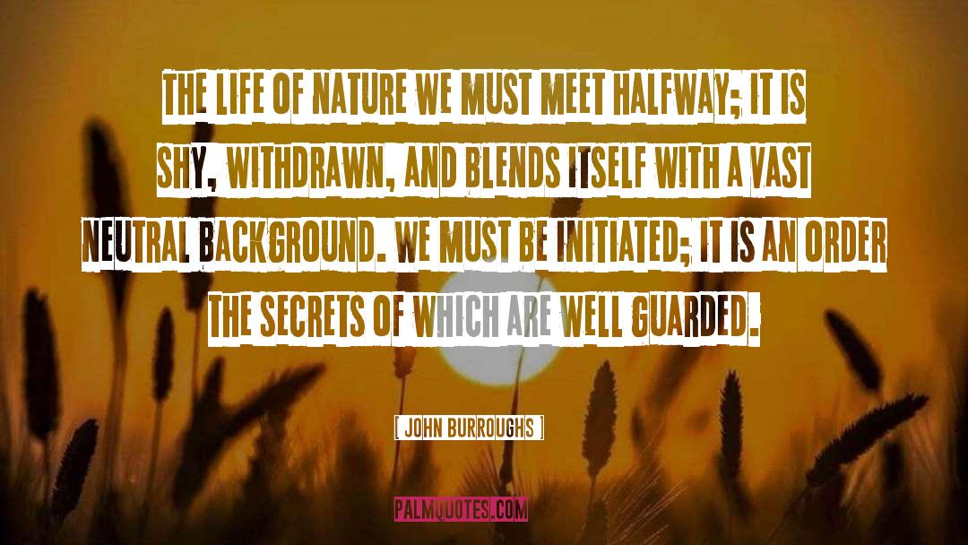 Background quotes by John Burroughs