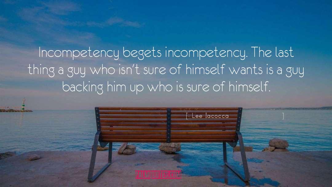 Backing quotes by Lee Iacocca