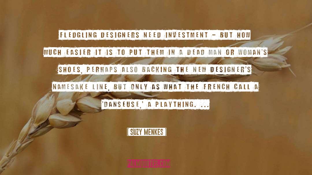 Backing quotes by Suzy Menkes