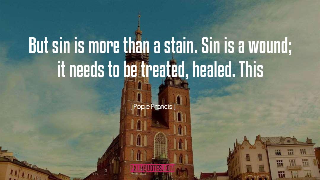 Backlight Stain quotes by Pope Francis