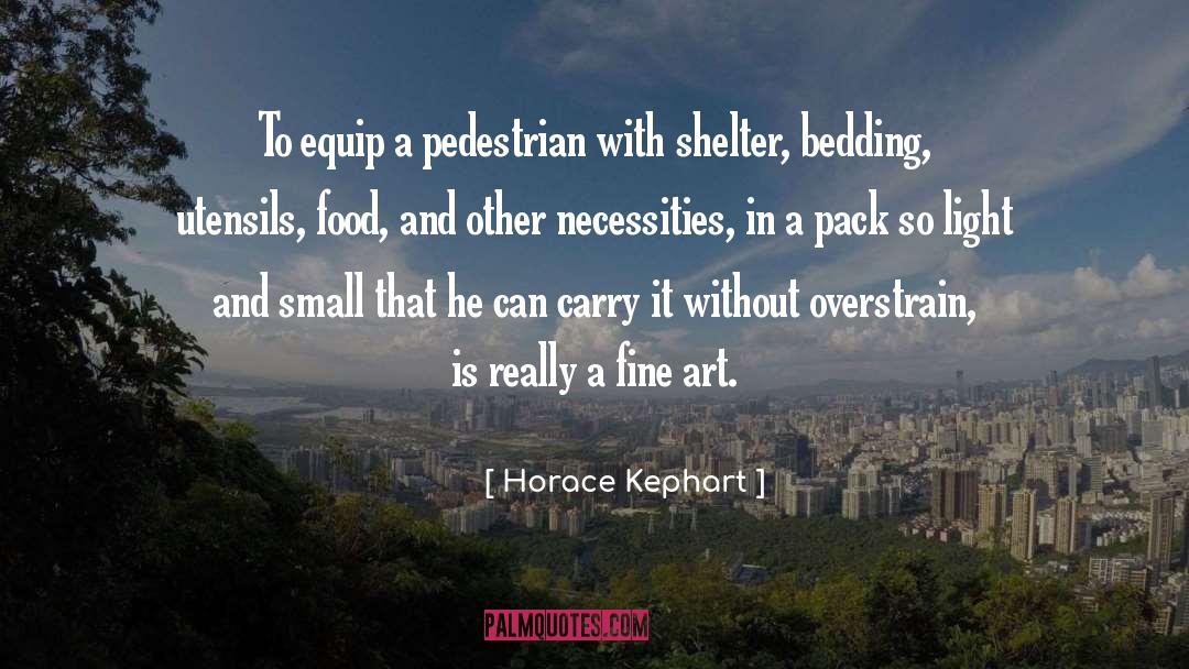 Backpacking quotes by Horace Kephart
