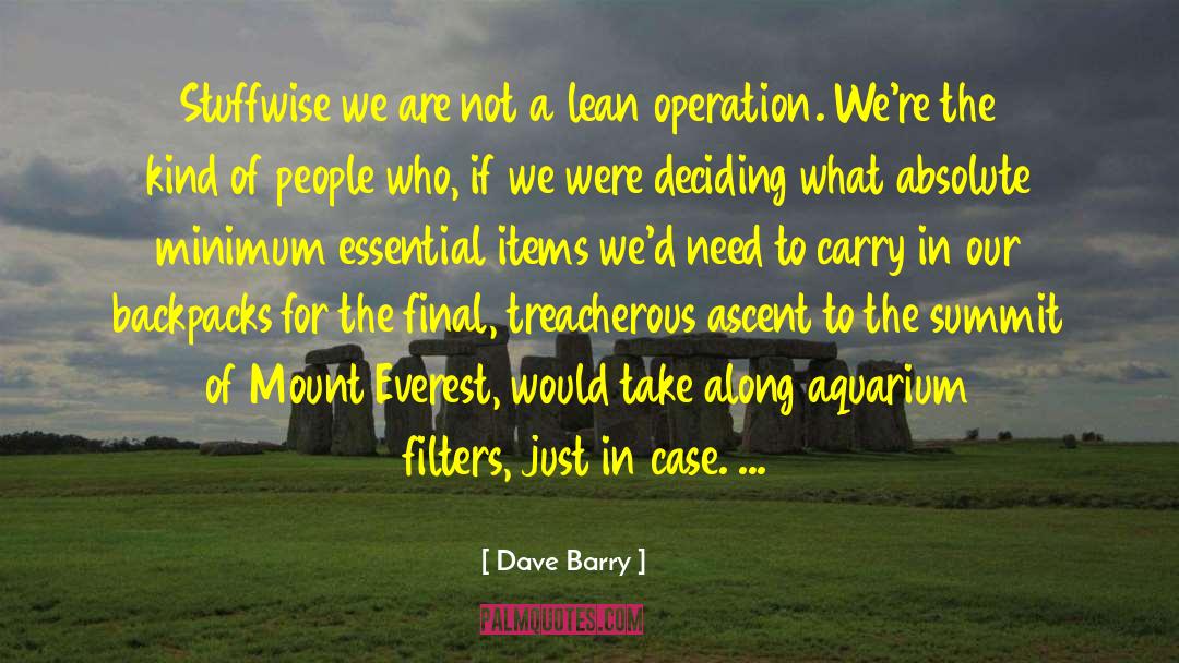 Backpacks quotes by Dave Barry