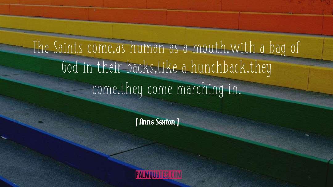 Backs quotes by Anne Sexton