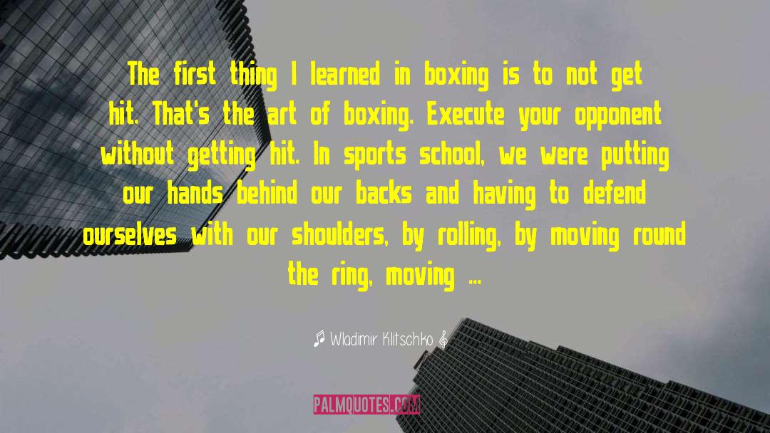Backs quotes by Wladimir Klitschko