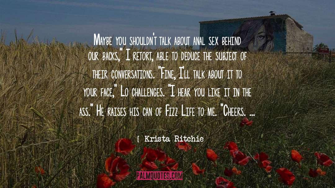 Backs quotes by Krista Ritchie