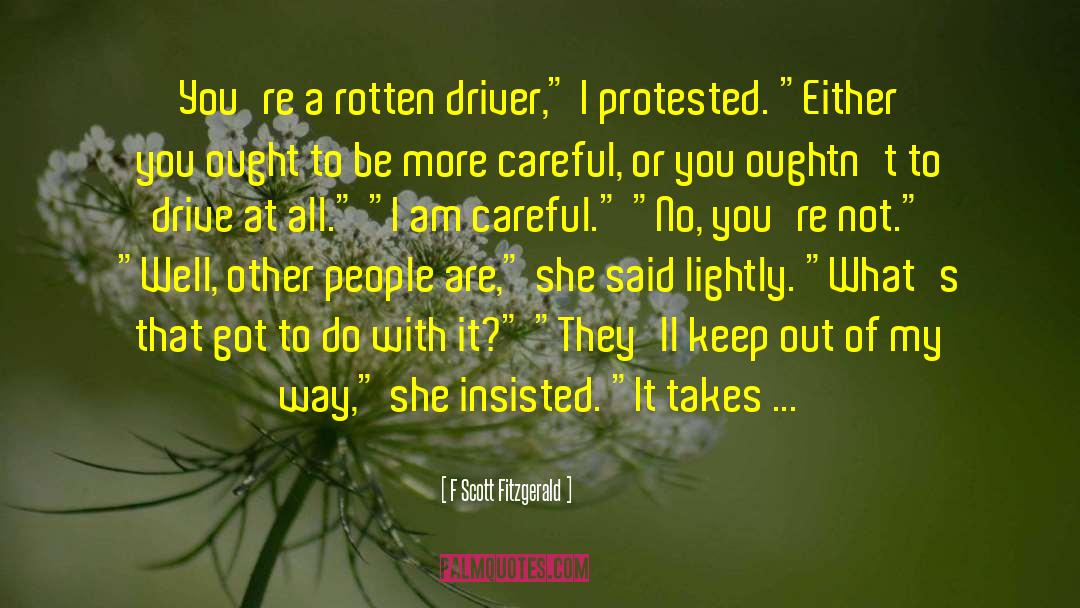 Backseat Driver quotes by F Scott Fitzgerald