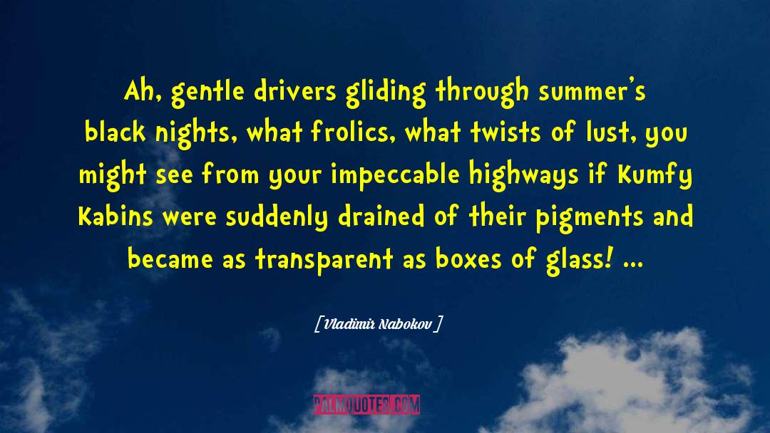 Backseat Drivers quotes by Vladimir Nabokov