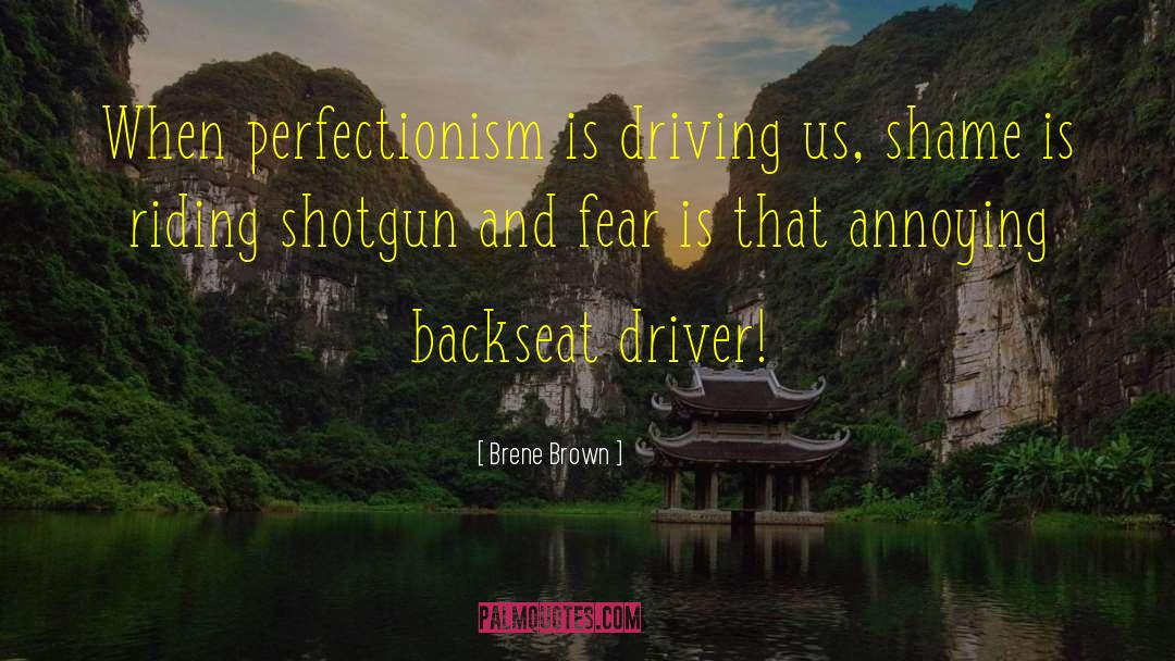 Backseat Drivers quotes by Brene Brown