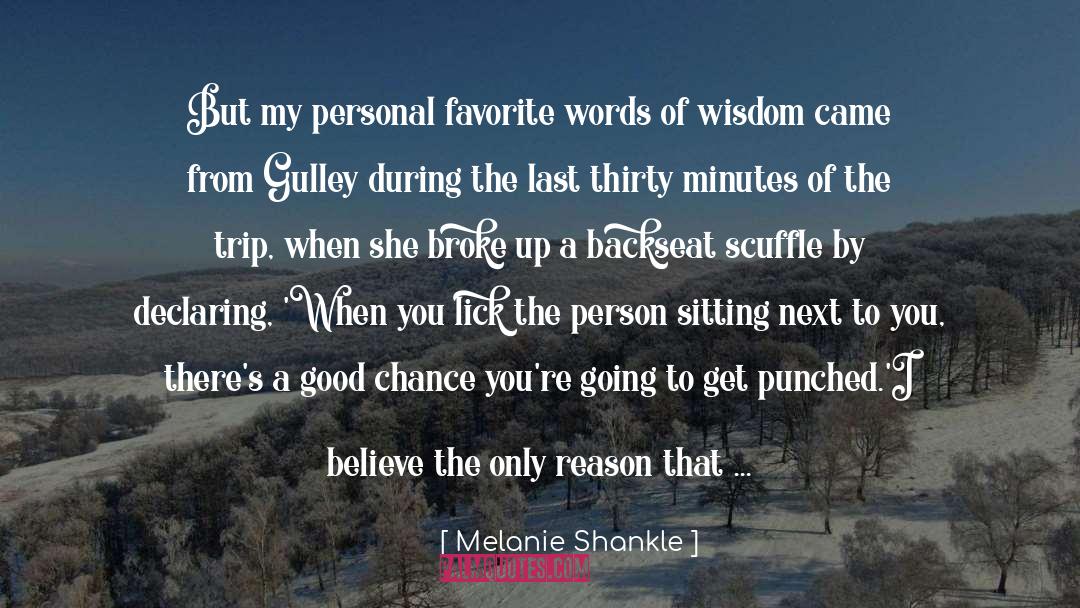 Backseat quotes by Melanie Shankle