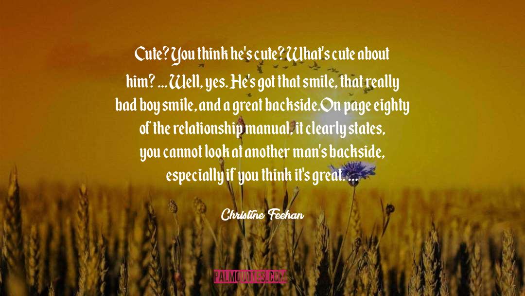 Backside quotes by Christine Feehan