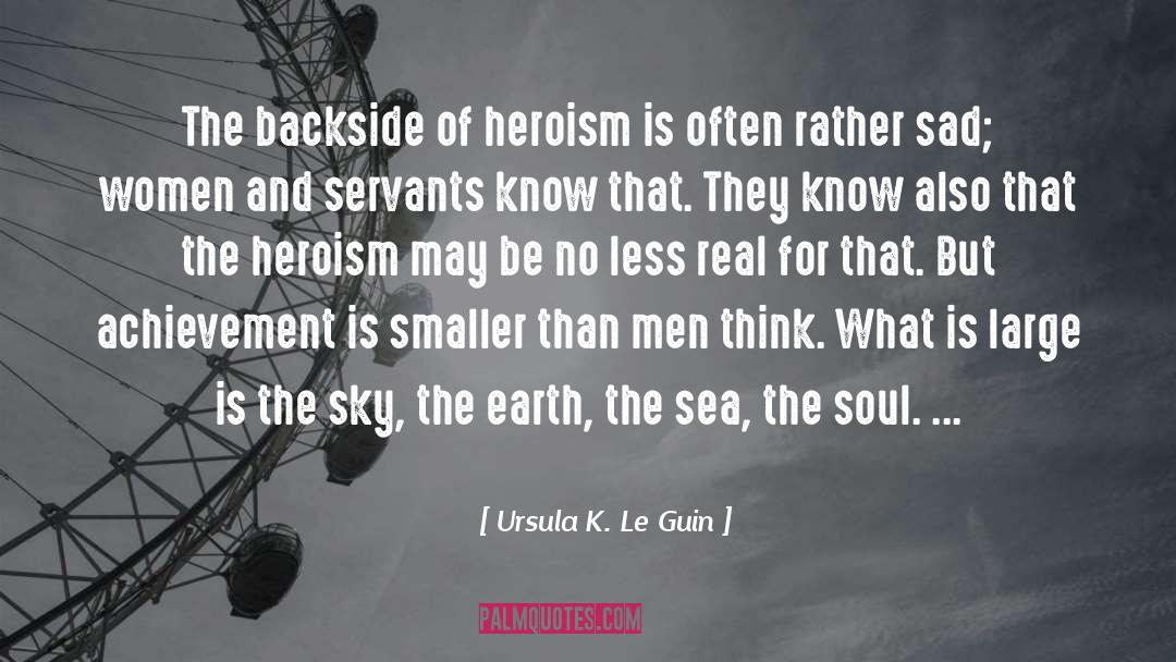 Backside quotes by Ursula K. Le Guin