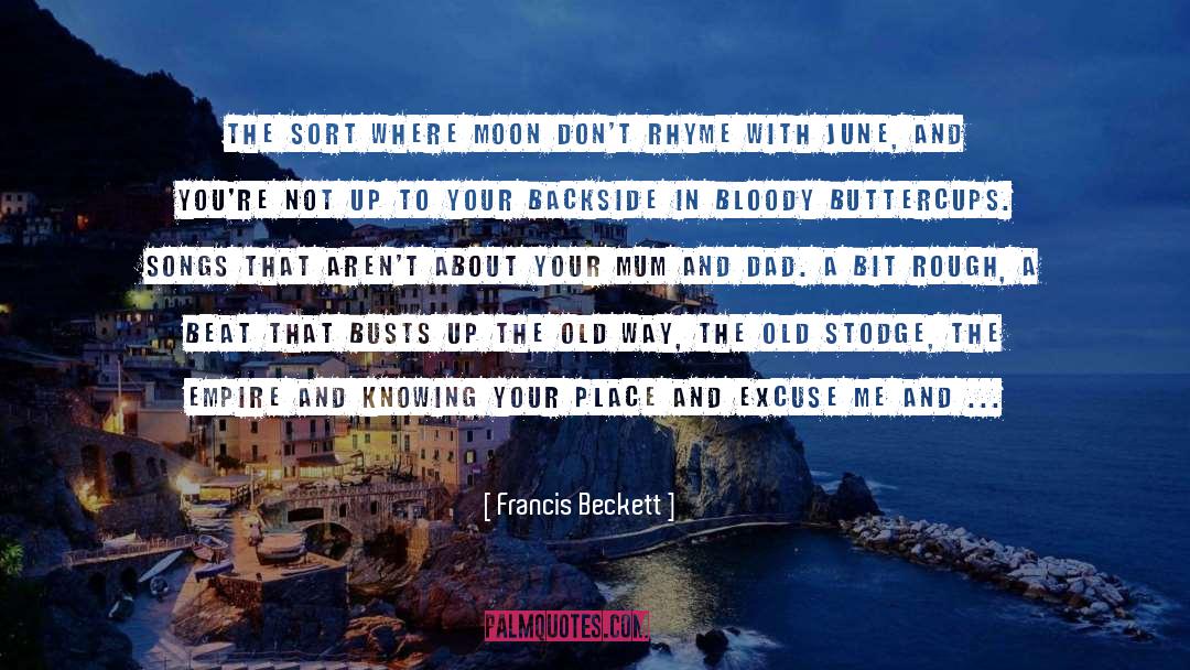 Backside quotes by Francis Beckett