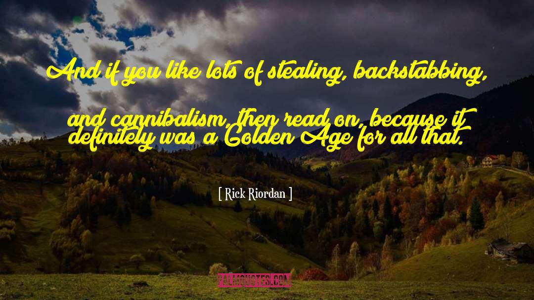 Backstabbing Brother quotes by Rick Riordan