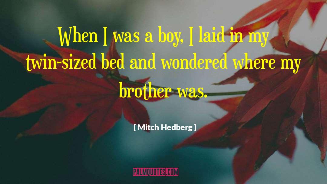 Backstabbing Brother quotes by Mitch Hedberg