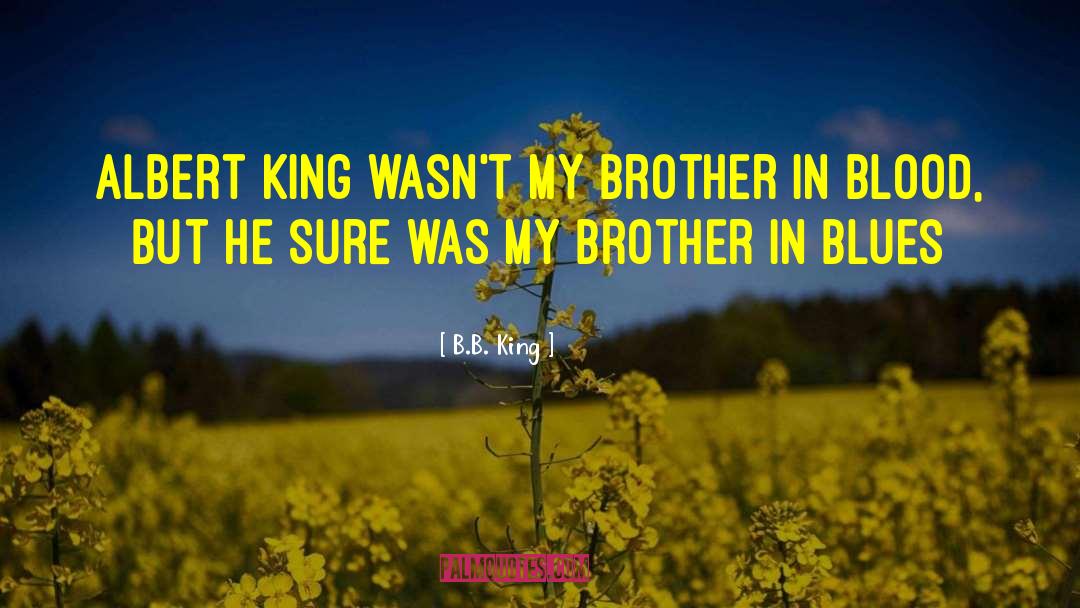 Backstabbing Brother quotes by B.B. King