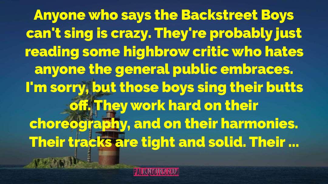 Backstreet Boys quotes by Tony Orlando