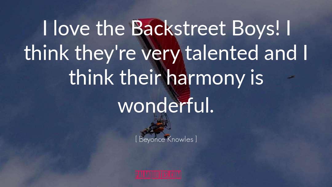 Backstreet Boys quotes by Beyonce Knowles