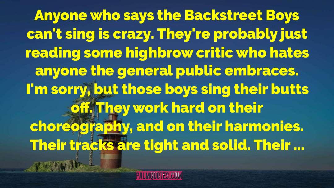 Backstreet quotes by Tony Orlando