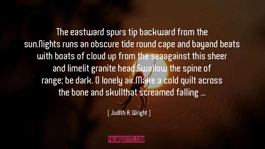 Backward quotes by Judith A. Wright