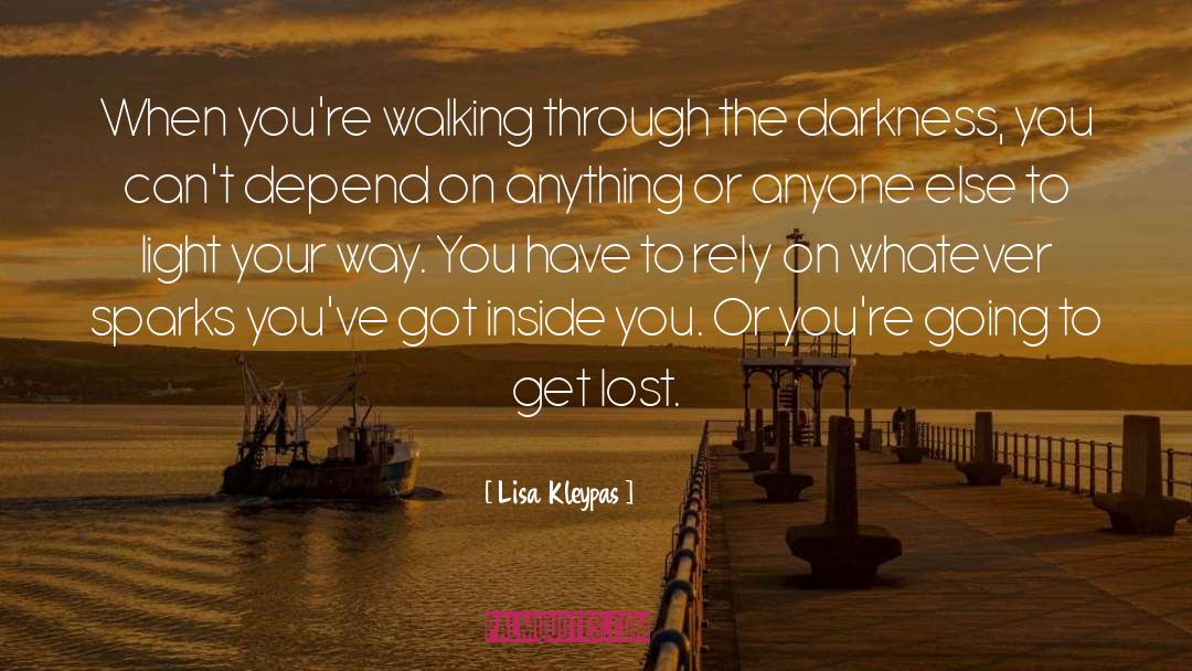 Backward Walking quotes by Lisa Kleypas