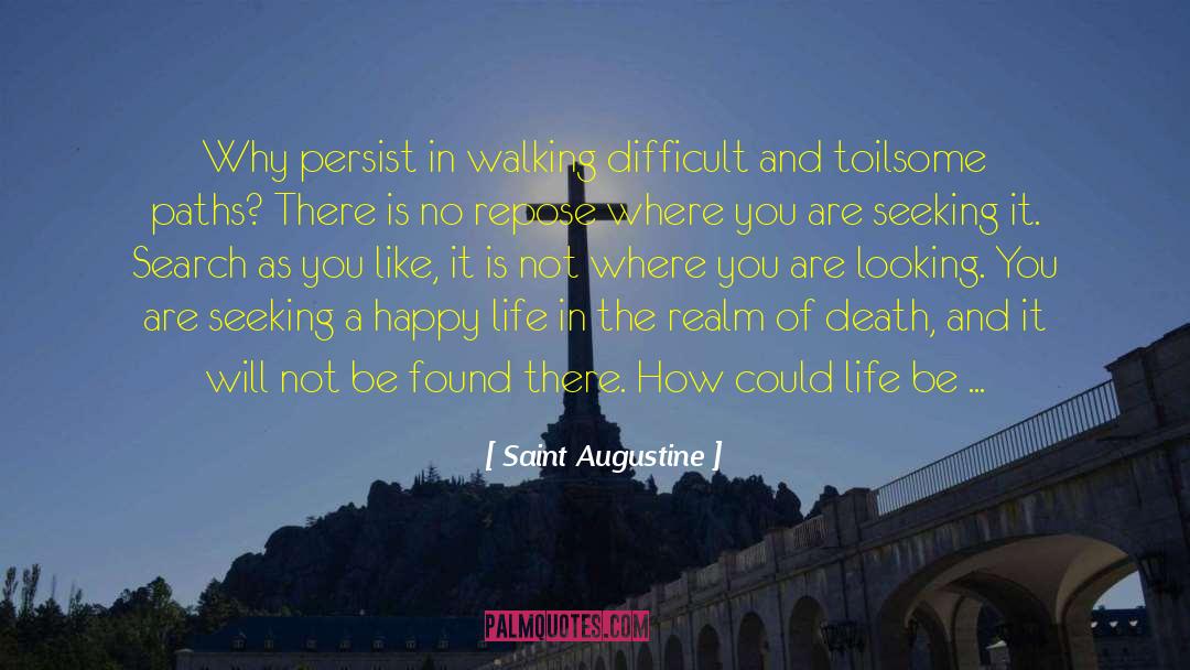 Backward Walking quotes by Saint Augustine