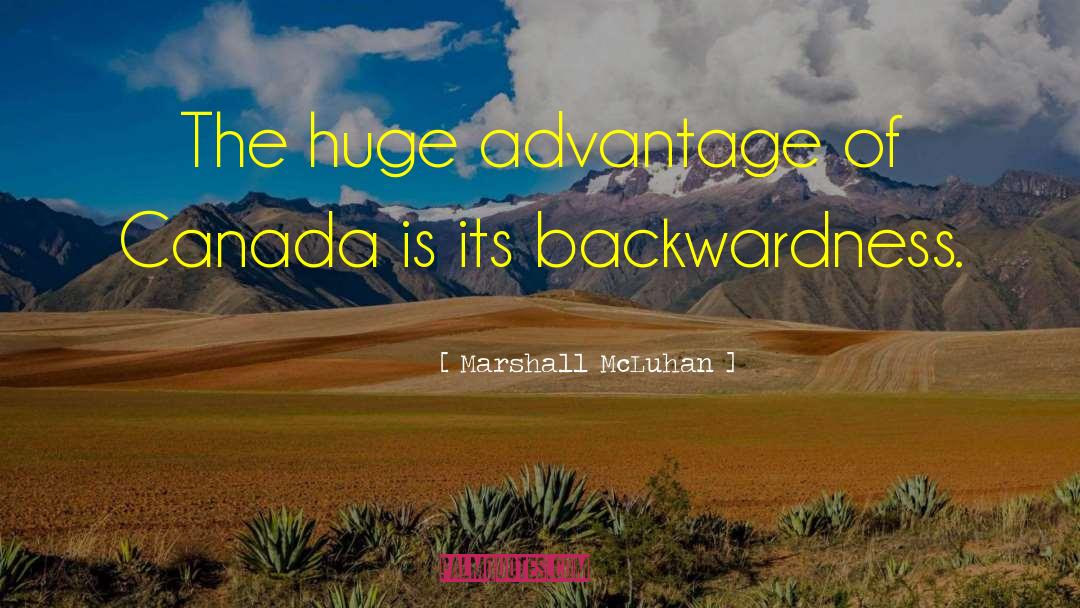 Backwardness quotes by Marshall McLuhan