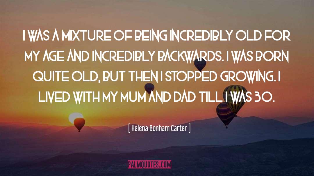 Backwards quotes by Helena Bonham Carter