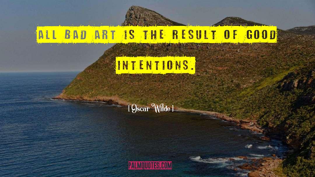 Bad Art quotes by Oscar Wilde