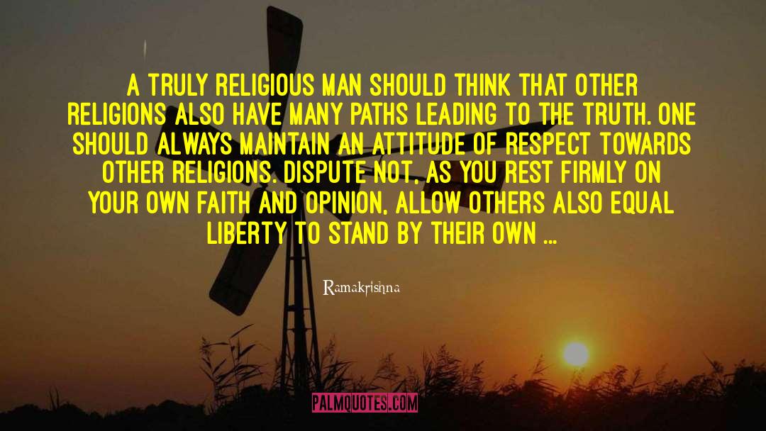 Bad Attitude Towards Others quotes by Ramakrishna
