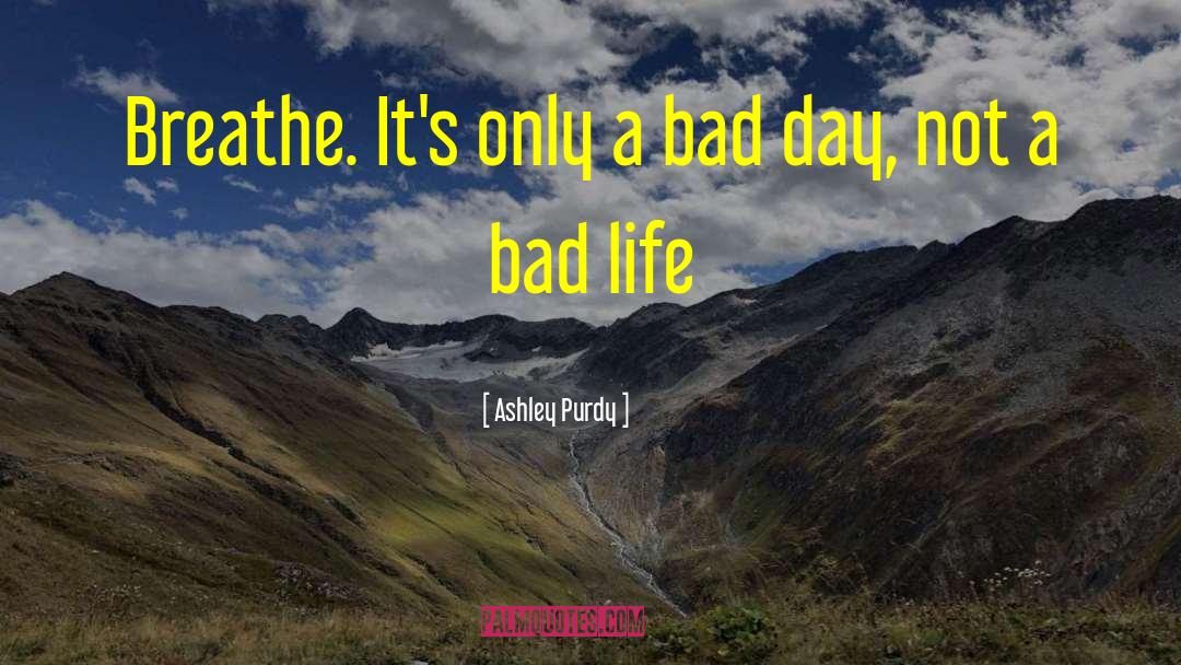 Bad Day Life quotes by Ashley Purdy