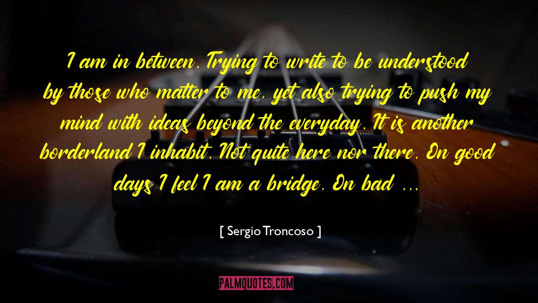 Bad Days It Gets Better quotes by Sergio Troncoso