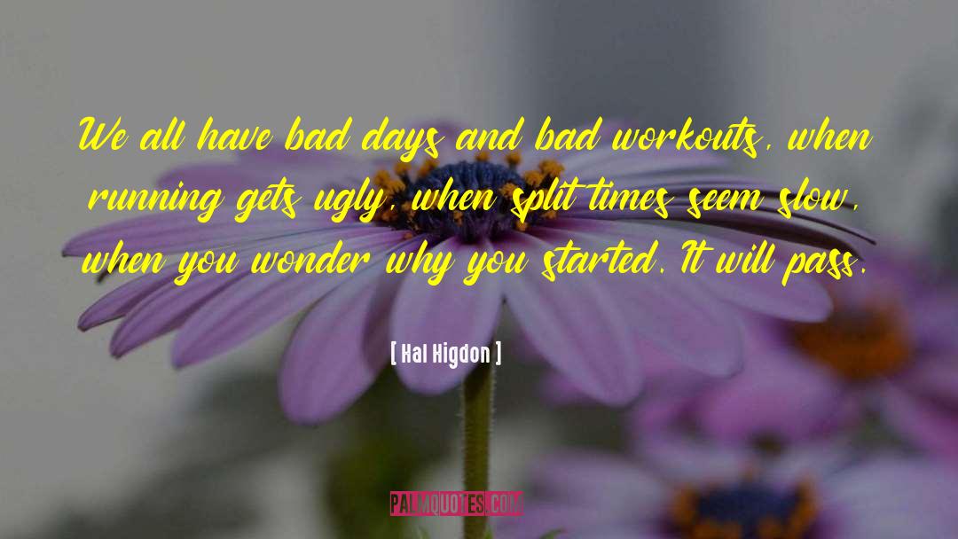 Bad Days It Gets Better quotes by Hal Higdon