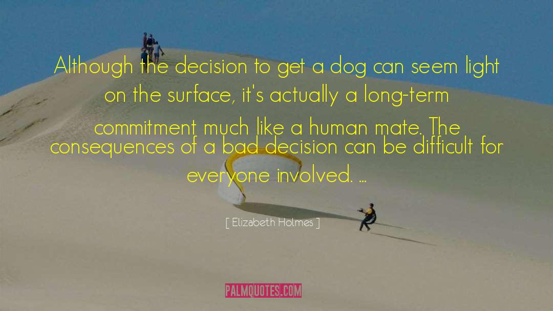 Bad Decision quotes by Elizabeth Holmes