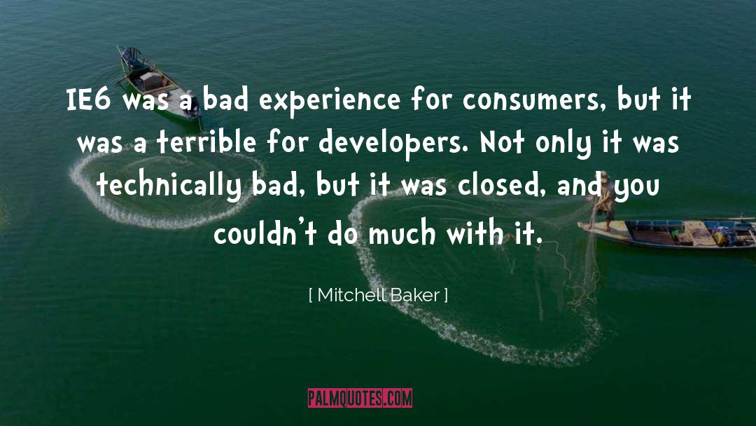 Bad Experience quotes by Mitchell Baker