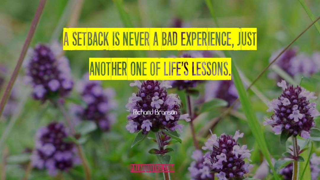 Bad Experience quotes by Richard Branson