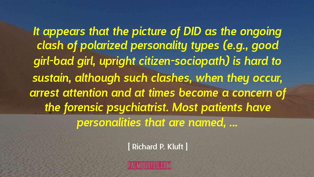 Bad Girl quotes by Richard P. Kluft