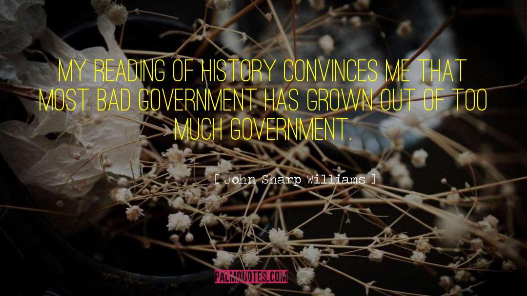 Bad Government quotes by John Sharp Williams