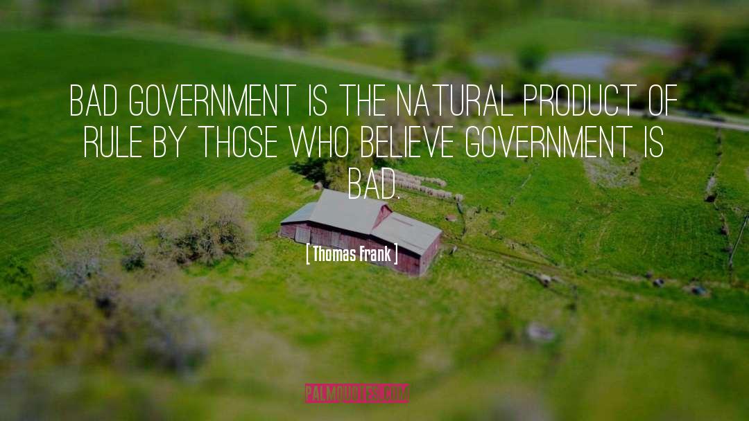Bad Government quotes by Thomas Frank