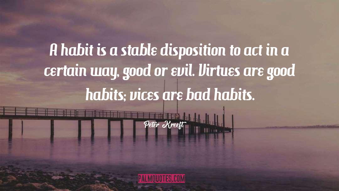 Bad Habits quotes by Peter Kreeft