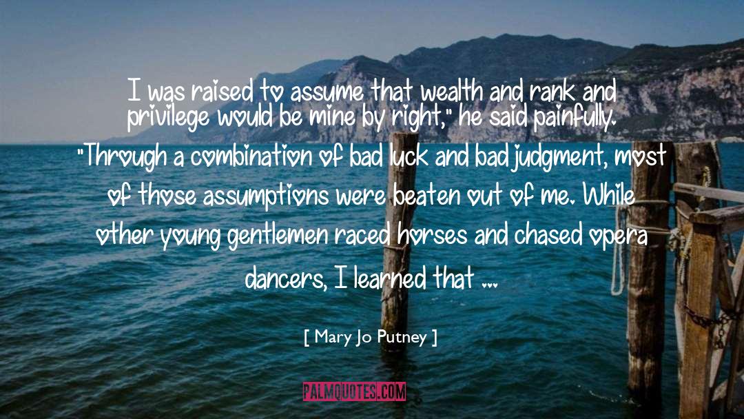 Bad Judgment quotes by Mary Jo Putney