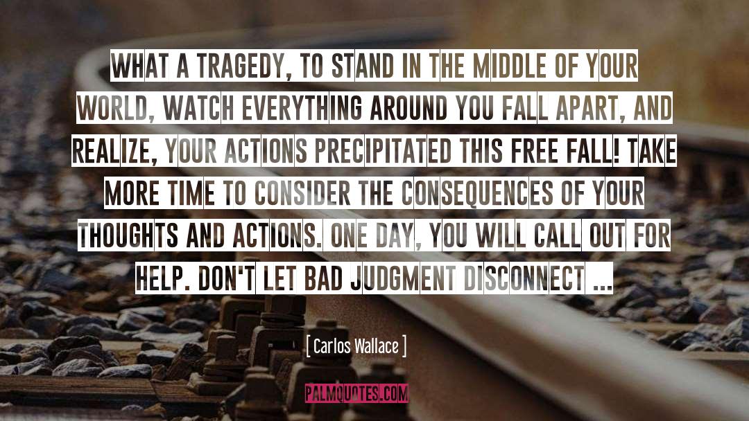 Bad Judgment quotes by Carlos Wallace